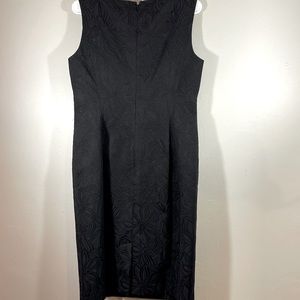 Women’s Talbots floral round neck tank midi dress